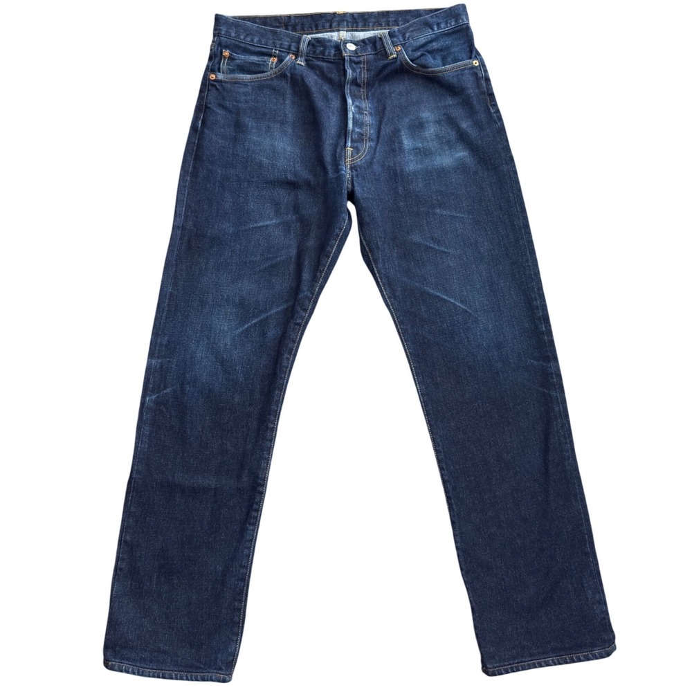 Buck Mason Ford Standard Jeans 34x34 Double Dipped Indigo Denim 12102 Mens